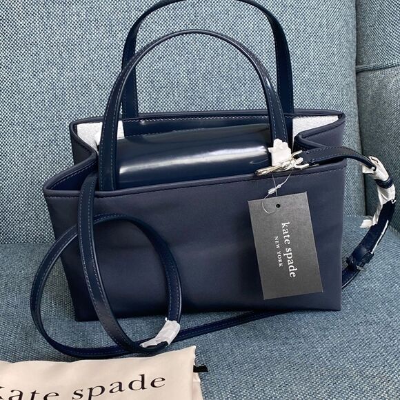 kate spade new york Sam Icon Small Gingham Sequin Embellished Tote - Picture 6 of 13